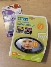 Brica Baby Car Mirror Stay-in-Place Rear or Forward Facing Monitor Child Bonus