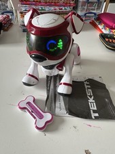 Teksta Robot Puppy Pink Interactive Pet With Bone And Instructions