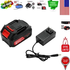 Lightweight 21V Rechargeable 4.0 Ah Battery with Charger, Compatible with Tools