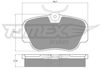 Tomex Brakes Bremsbelagsatz, Scheibenbremse Tx 10-38 FüR MERCEDES-BENZ