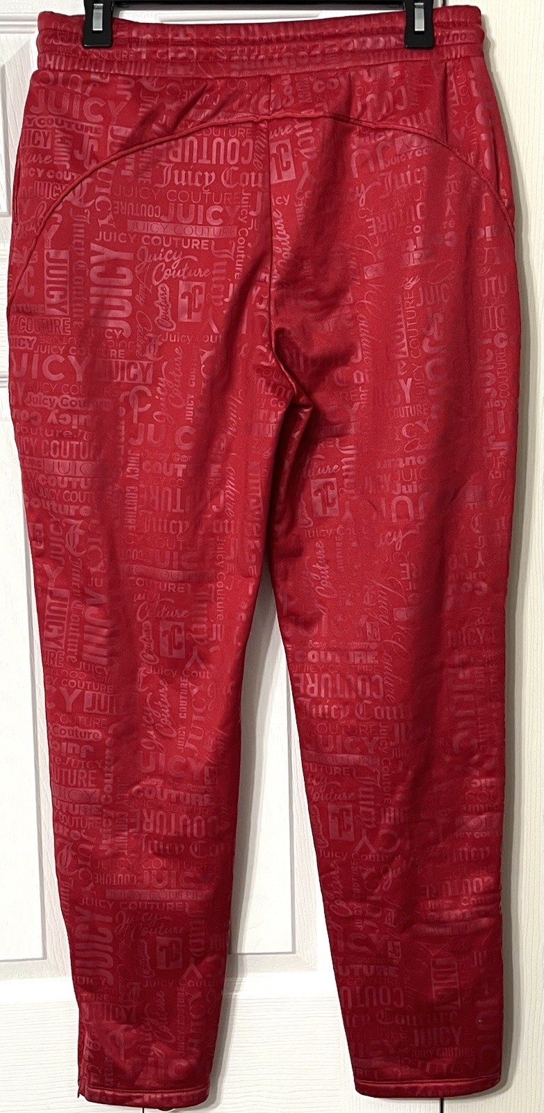 Juicy Couture Ruby Red Script Branded Track Pants… - image 3