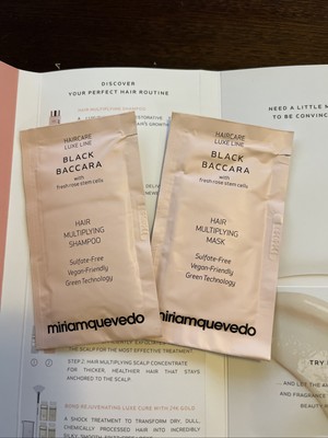 Mirian Quevedo Hair Multiplying Mask, Hair Multiplying Shampoo Sample Lot Of 3