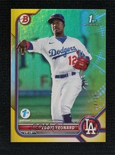2022 Bowman 1st Edition Yellow Foil 14/75 Eddys Leonard #BPPF-57 r0j