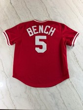 極美品 Mitchell & Ness REDS 5 BENCH Jersey Cincinnati Reds Johnny Bench Jersey 5 – CAP USA NYC