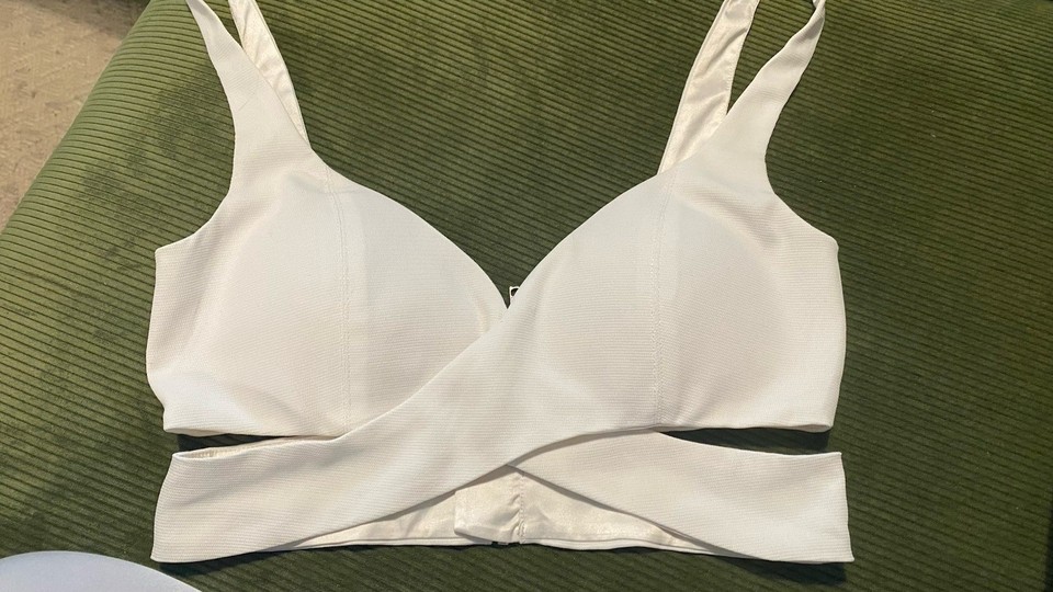 Bardot White Crop Top