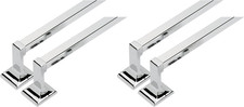 18-Inch Polished Chrome Towel Bar Set of 4 - Stylish Bathroom Accessories