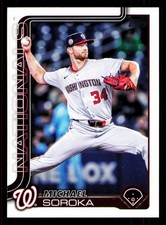 2025 Topps Update #US347 Michael Soroka Washington Nationals Baseball Card