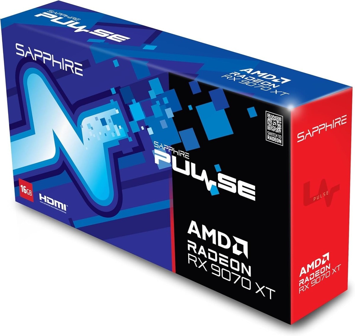 Sapphire Pulse AMD Radeon RX 9070 XT ATX Graphics Card 16GB GDDR6 Sapphire Pulse AMD Radeon RX 9070 XT ATX Graphics Card 16GB GDDR6