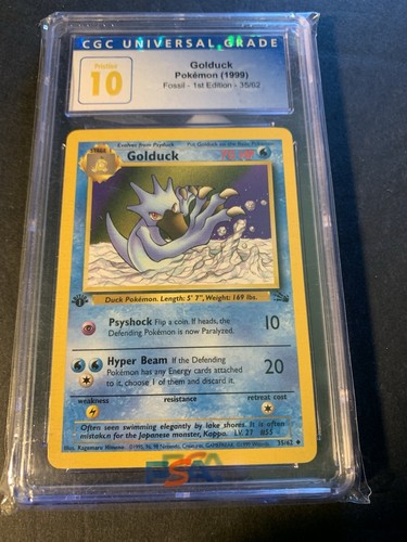 Golduck (1st Edition) graded CGC 10 for sale on eBay