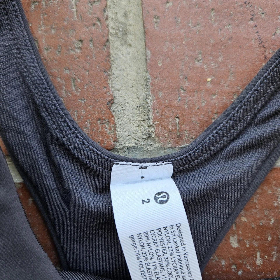 Lululemon X Peloton Wunder Train Long Line Sports Training Bra Gray Size 2 NWT  - Image 4 of 4