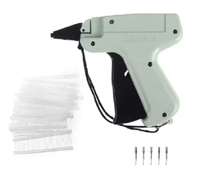 1X Clothes Price Label Tagging Tags Gun Machine 1000 Barbs 5 Steel Needles
