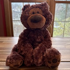 Gund Philbin Chocolate Brown Teddy Bear Soft Stuffed Animal Toy 320047 14" sit