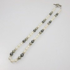 Gebrauchte AVALANCHE Silber Perlenkette ASPN-002