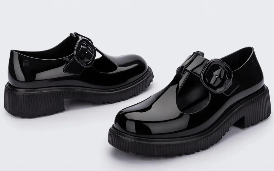 Melissa Women’s Jackie Black Jelly Mary Jane Shoes - Size 9 - Image 2 of 4