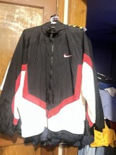 Nike Swoosh Windbreaker Jacket Vintage 1990s Retro Old School Full Set Pants XL