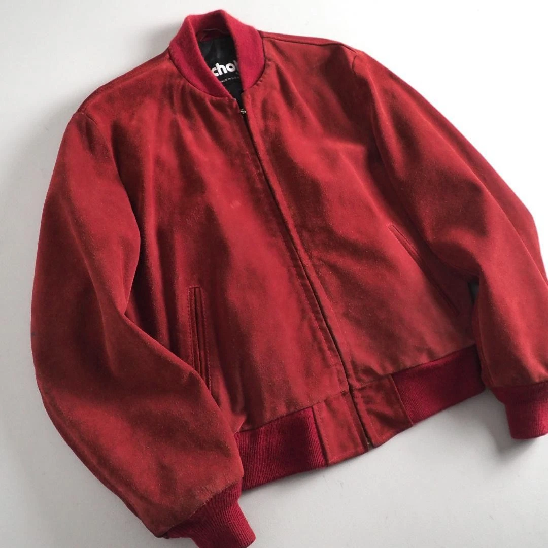 SCHOTT Leather Outer Shell Red Coats, Jackets & Vests for Men for