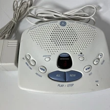 GE Digital Answering Machine 29868GE1-B With Cord And Battery Back White