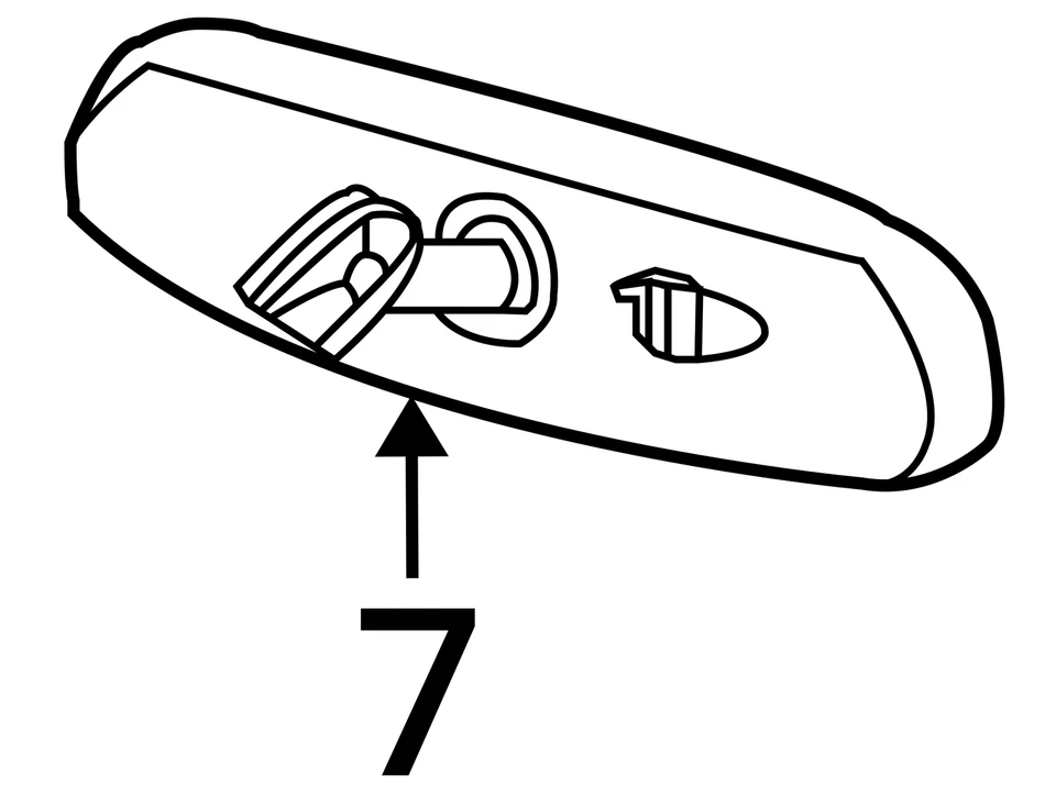 Espejo retrovisor sin sistema de prechoque compatible con 20-23 INFINITI Q50 103970433 Foto 4 de 4