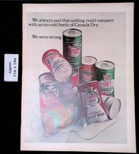 1965 We Said Nothing Compares A Bottle Canada Dry, We Were Wrong Print Ad 56100