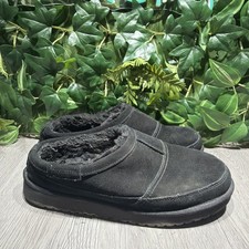 Koolaburra By UGG Slippers Womens 10 Black Slip Suede Leather