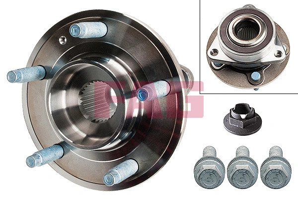 Roulement de roue FAG 713 6449 20 d'essieu avant de 30mm pour berlines compactes européennes