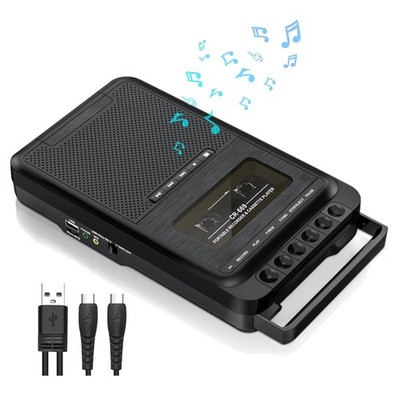 Tragbarer Kassettenrekorder MP3-USB-SD Aufnahme verständlicher Klang