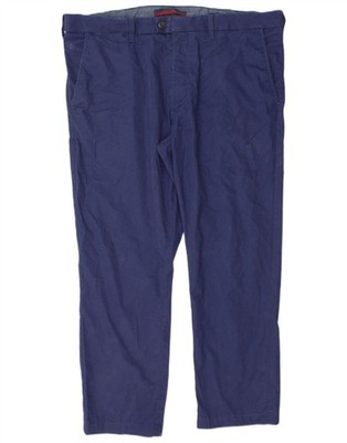 Marks & Spencer Herren Blue Harbour Straight Chino Hose W40 L29 Navy Blau DC21