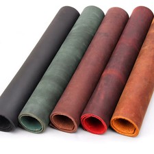 Leather 2.0mm Vegetable Tanned Crazy Horse Cowhide for DIY Crafts Retro