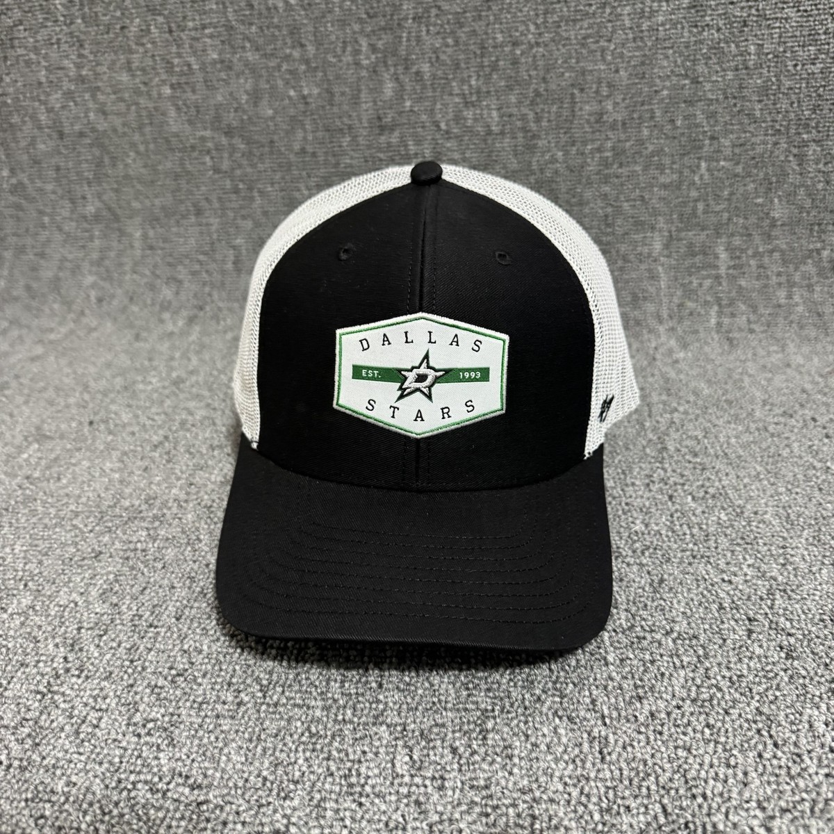 '47 Brand Dallas Stars Trucker Snapback Black White One Size NHL Hat