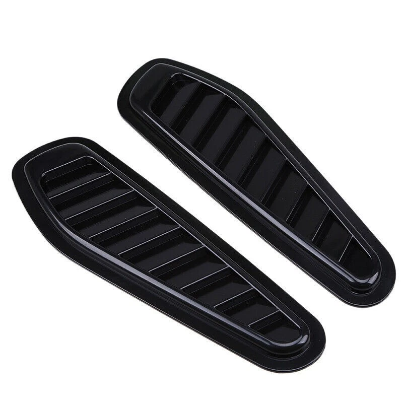 2x Universal Car Decorative Air Flow Intake Scoop Bonnet Side Fender Vent Hood ， - Image 3 of 4