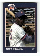 1988 Grand Slam Columbia Mets 22 Terry McDaniel BXCP27