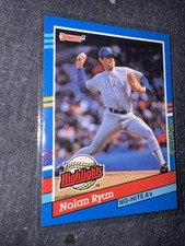 Donruss 1991 Highlights Nolan Ryan Reverse Error #BC-3