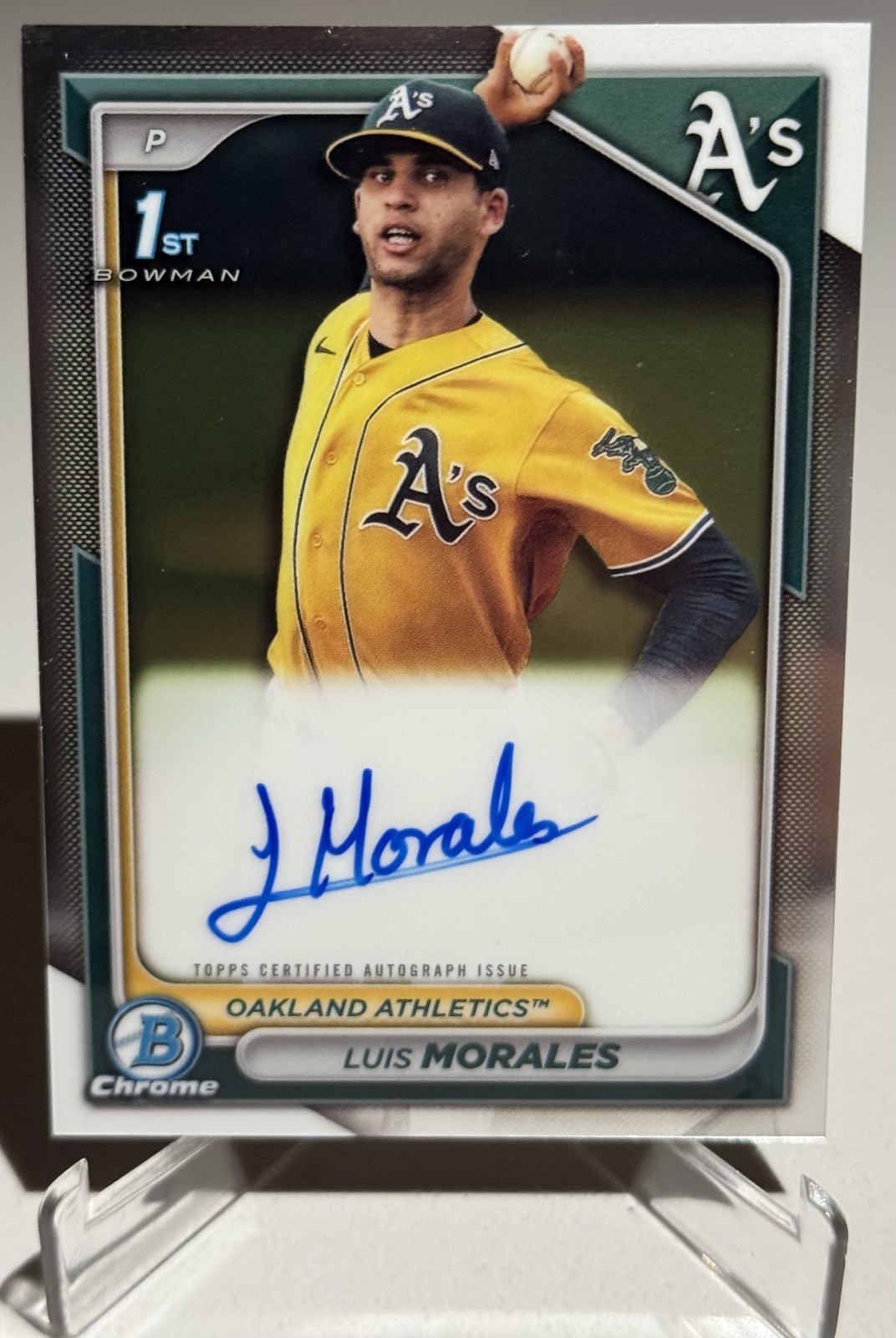 2024 Bowman Chrome - Luis Morales - 1st Bowman - Chrome On-Card Auto!