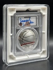 Silver dollar 2020-P $1 Graded FDOI Hand signed Edition Basketball PCGS PR70DCAM