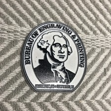 Vintage Rubber Travel Souvenir Magnet Bureau Of Engraving & Printing USA