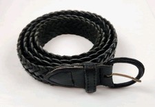 Argentina Leather Belt Men's Size 42 Brown Braided Split Woven EUC