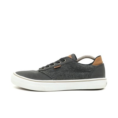 VANS Herren Atwood Sportschuh Grau Leinwand Niedrig Gepolstert Sneaker EU 44