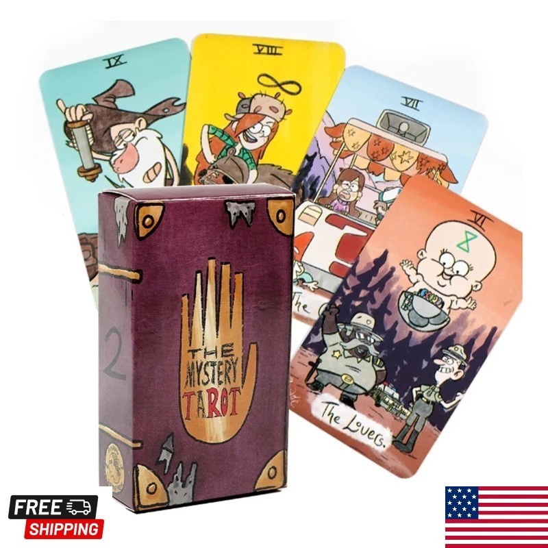 The Mystery Tarot Card Deck Gravity Falls Inspired 78 Card Deck