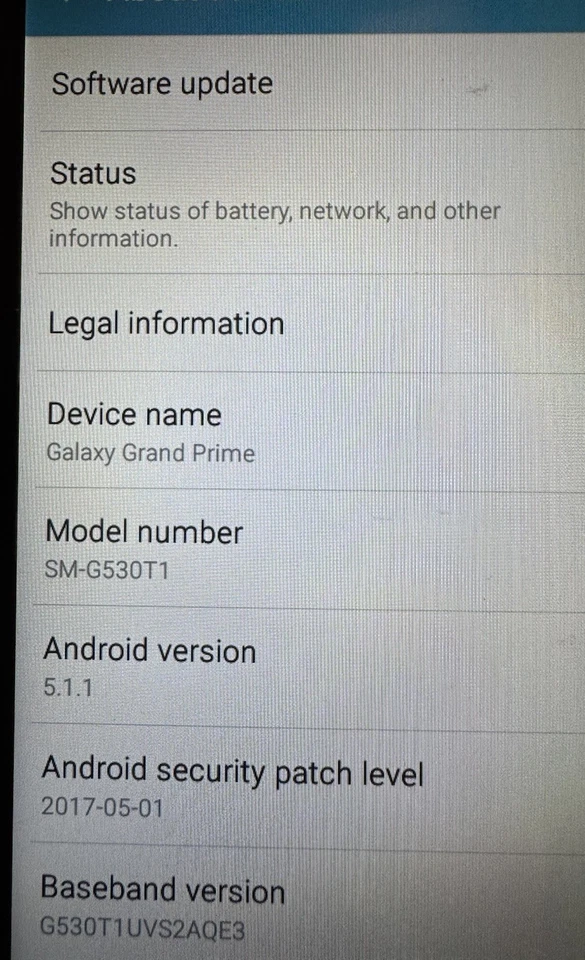 Teléfono Celular Samsung Galaxy Grand Prine SM-G530T1 Metro 8 GB Gris Bueno Usado Foto 3 de 4
