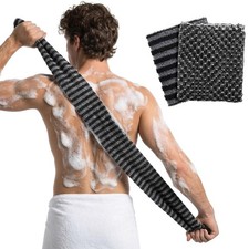 Exfoliating Body Scrubber Japanese Wash Cloth, Back Scrubber for Shower Bath,...