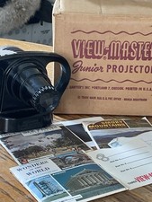 Vintage Sawyer  s VIEW MASTER Junior Projector 1950  s Tested Working Original Box