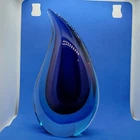 Hand Blown Teardrop Art Glass Sculpture Home Decor.  4 shades  Sommerso? Murano?