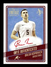 2021-22 Onyx Vintage #VABK Balsa Koprivica Red Signatures