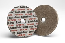 Scotch-Brite Cut and Polish Unitized whl, CP-UW, 5A Fine, 3 in x 1/2 in x 1/4 in