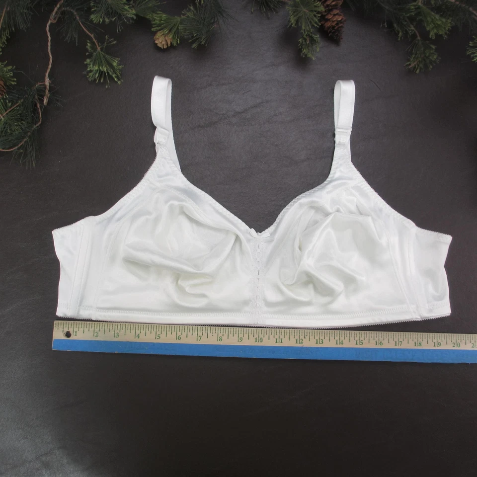 Bali Bra Womens 48B White Double Support Wirefree Comfort Full Coverage 3820 - Image 2 of 4