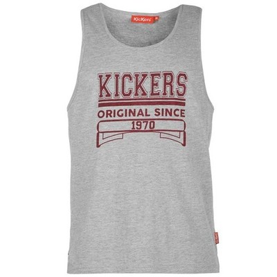 KICKERS GRAU MELIERTE GRAFIK LOGOPRINT WESTE-FREIZEIT/SPORTBEKLEIDUNG-GR. M-NEU MIT ETIKETT-KIC569