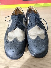 VTG Dr Martens 3989/59 Wingtip Brogue Oxfords 2 Tone Made in England Mens 8