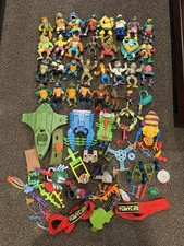 Huge 1980s 90s TMNT Lot Of 29 Figures Accessories Playmates Mirage Turtles