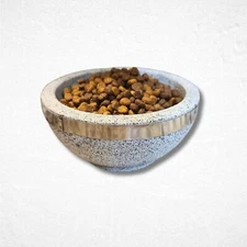 Natural Stone Cat Bowl Standard Heavy Modern Raw Minimalist Design Cat Bowl