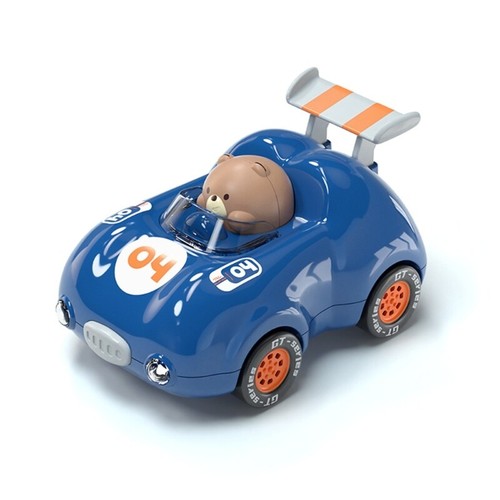 Cartoon Bear Inertia Toy Car Push and Go Educational Car Toy for Kid Motor Skill - Picture 17 of 20